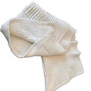 Two Baby Unisex Baby Blankets Custom Gorgeous Knit Crochet unisex